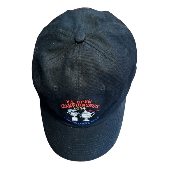 US Open Golf Hat Cap 2014 114th Pinehurst No.2 USGA Member Adjustable Black - Picture 2 of 8
